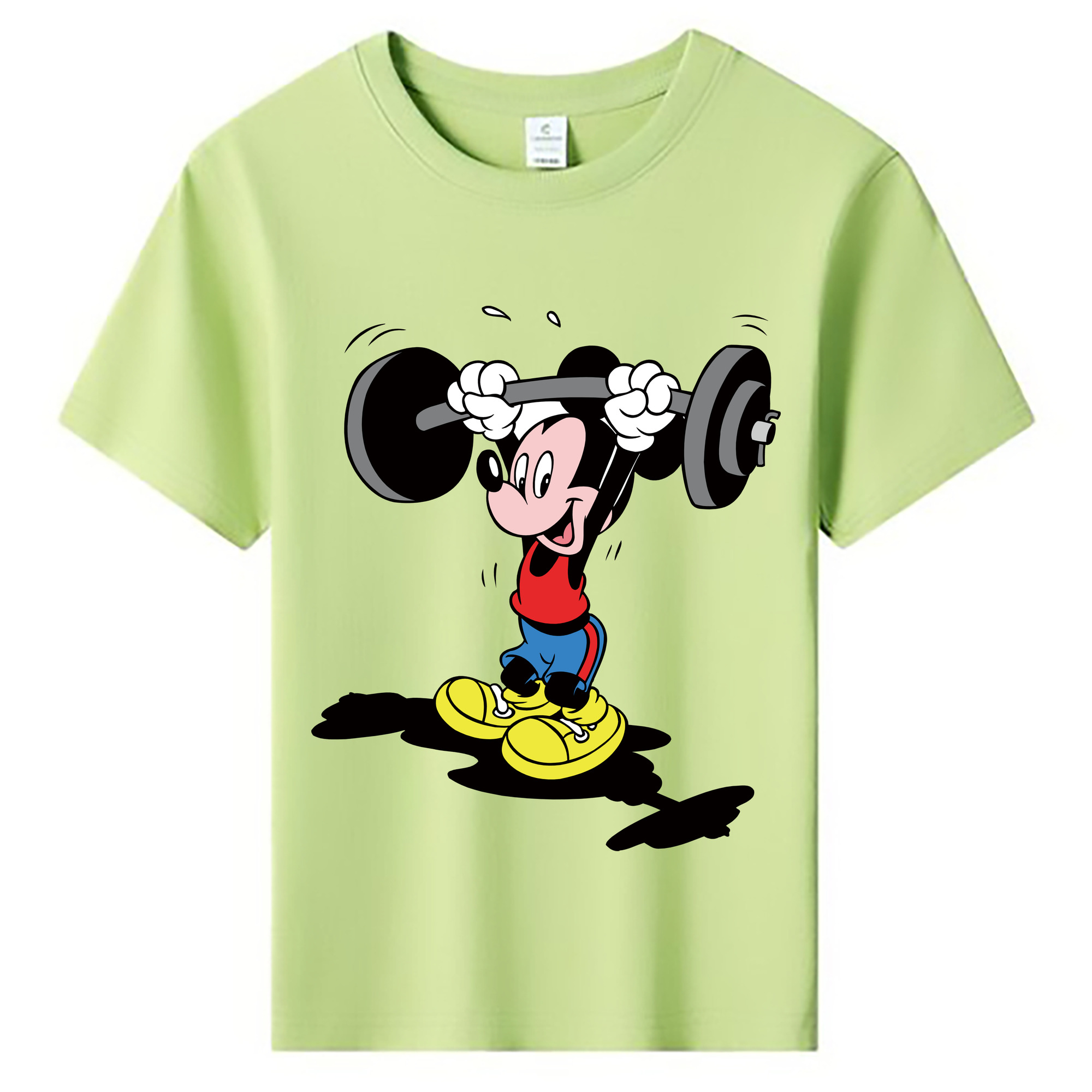 ミッキーマウス Mickey Mouse 綿100％キッズTシャツ（フロントプリント）